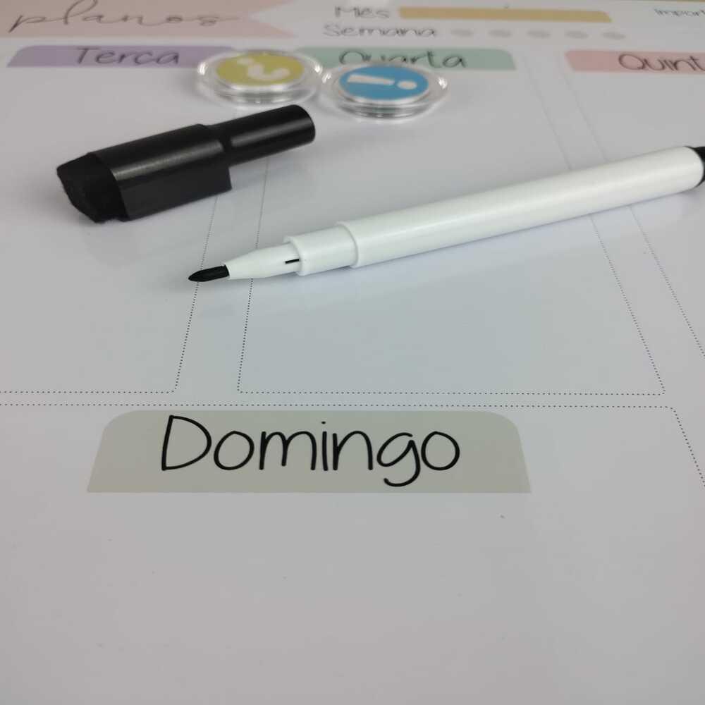 Planner Magnético 3 em 1 – Organize Tarefas Diárias, Semanais e Mensais