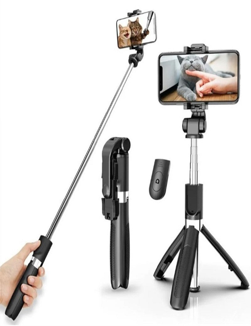Mini Bastão de Selfie Bluetooth 360° 3 em 1 — Portátil e Ajustável