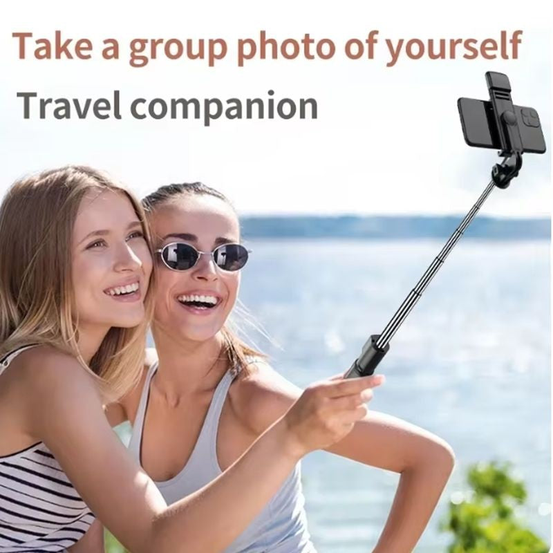 Mini Bastão de Selfie Bluetooth 360° 3 em 1 — Portátil e Ajustável