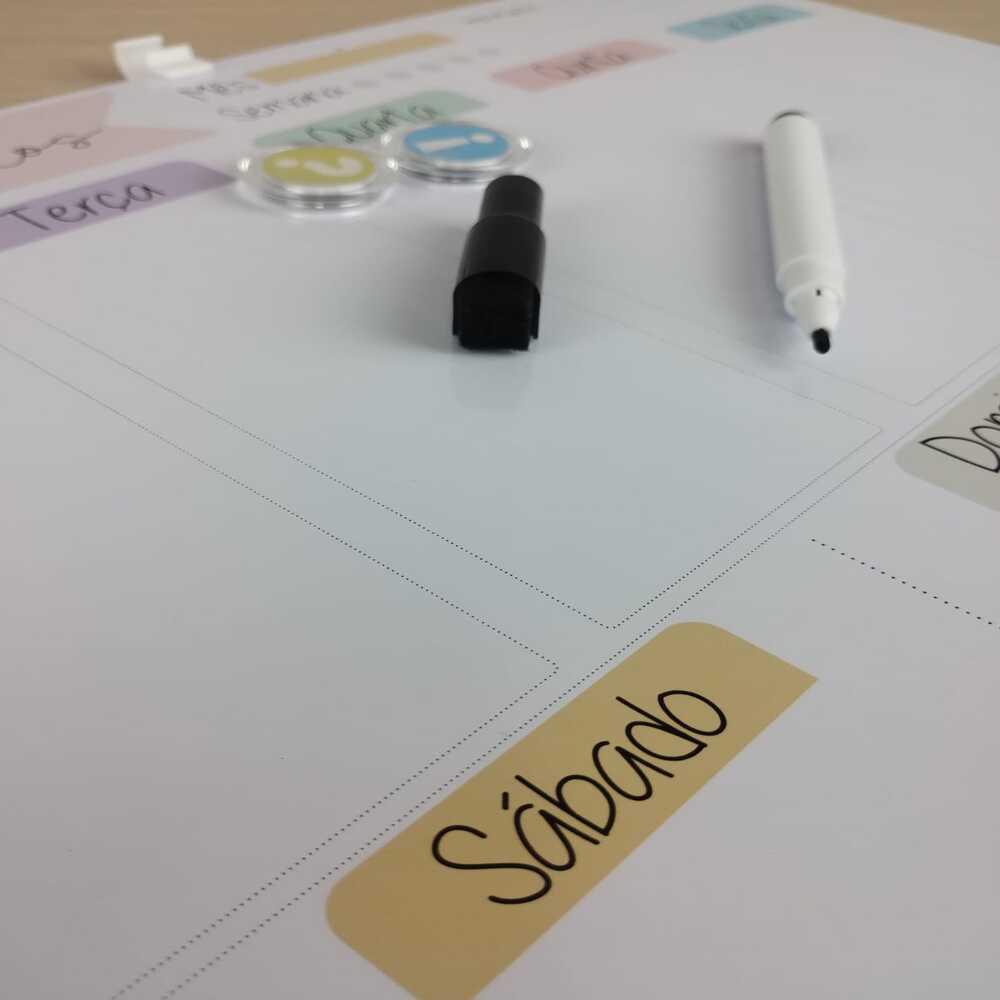 Planner Magnético 3 em 1 – Organize Tarefas Diárias, Semanais e Mensais